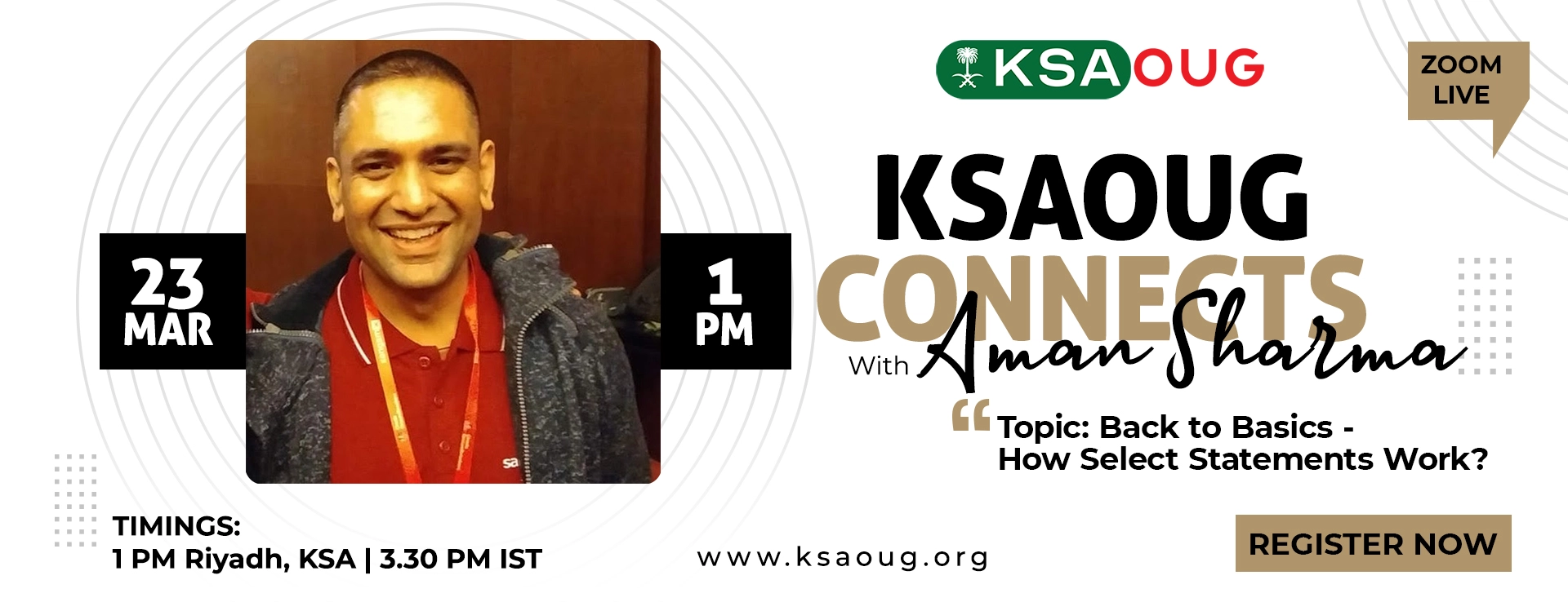 KSAOUG Connect With Aman Sharma – Back to Basics - How Select Statements Work?